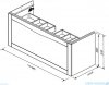 Oristo Skagen szafka z umywalką wisząca 119x50x45 piaskowy mat OR49-SD1S-120-10/UME-AM-120-92-C